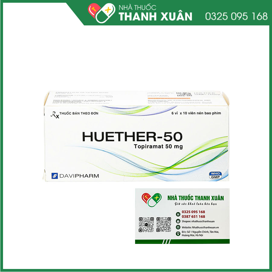 Huether - 50 điều trị động kinh hoặc dự phòng đau nửa đầu